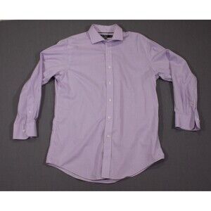 Lauren Ralph Lauren Shirt Black Label Men’s Purple Slim Fit Non Iron 16 32/33